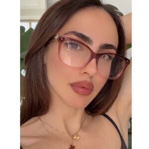 NEW Gucci GG1012O Pink Cat Eye Marmont Eyeglasses Frames
